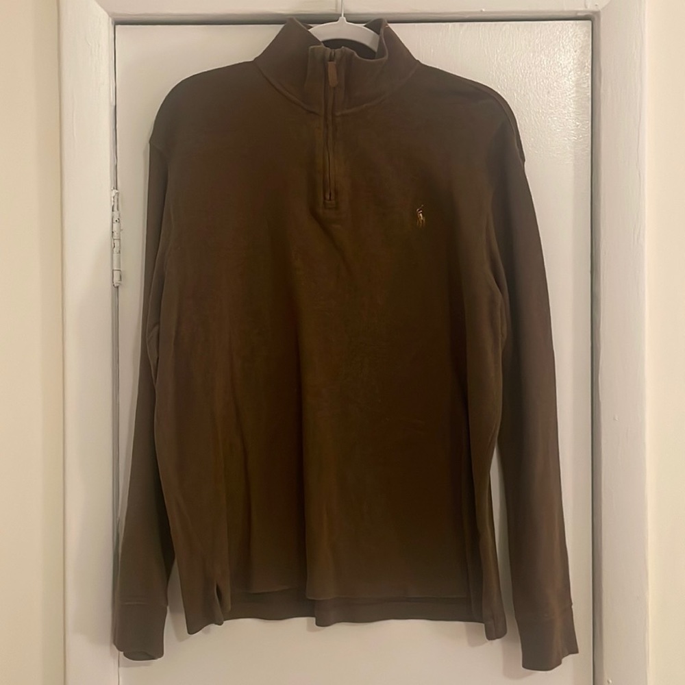 MEN’S Polo Quarter Zip Sweater